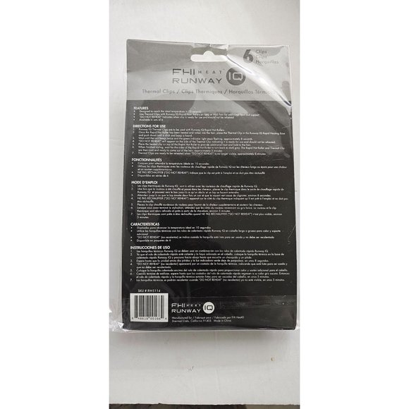 FHI HEAT Runway IQ Session Styling Set of 6 Thermal Clips, One Size, BNIP - Picture 6 of 7